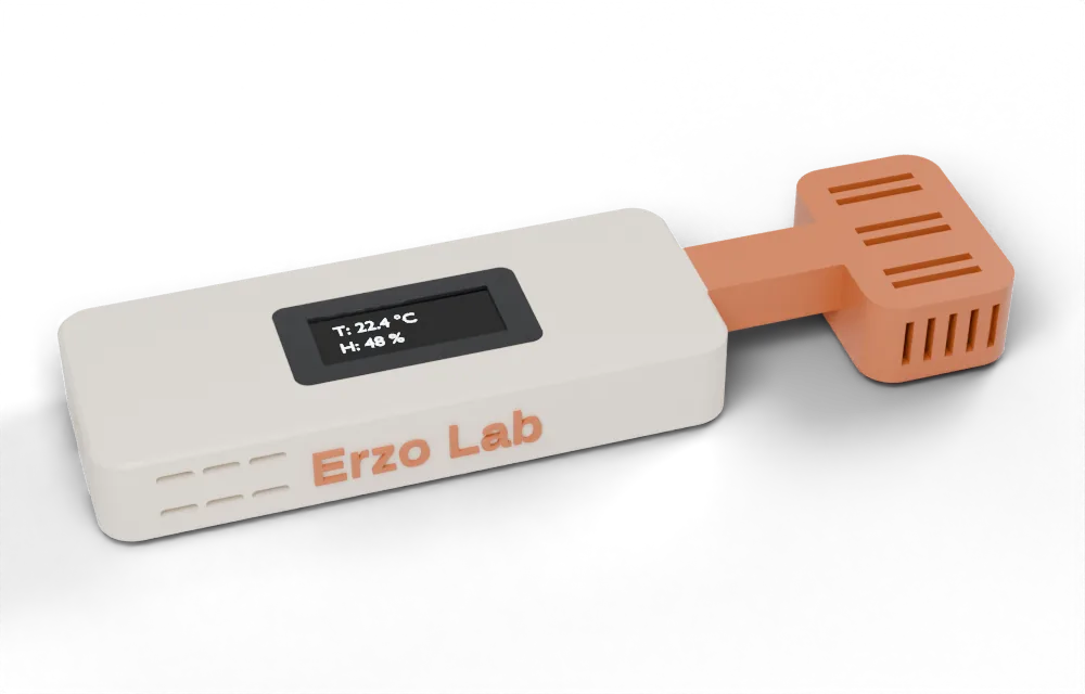 Sand body, terracotta sensor pod